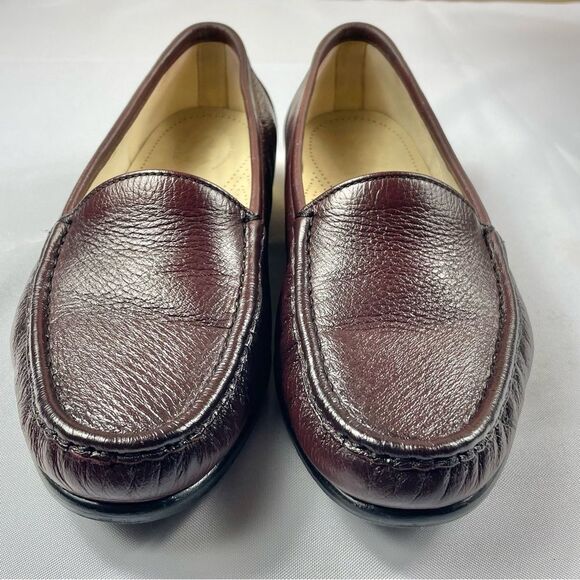 SAS Simplify Antique Wine Loafers Women’s Sz 9W - Picture 3 of 12
